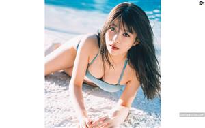 Fumika Baba gives an engaging shot in an ultra-hot bikini